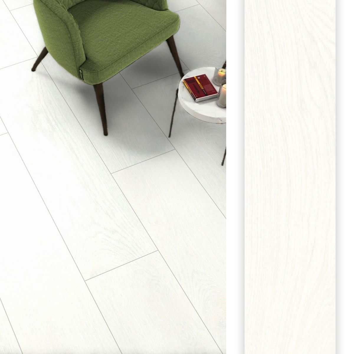ARGENTA - Porcelanato 20x80 cm Timber Blanco 1.44 m2