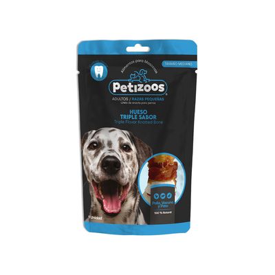 Imagen 2 del producto Huesos triple sabor para perros tamaño mediano 100 gr