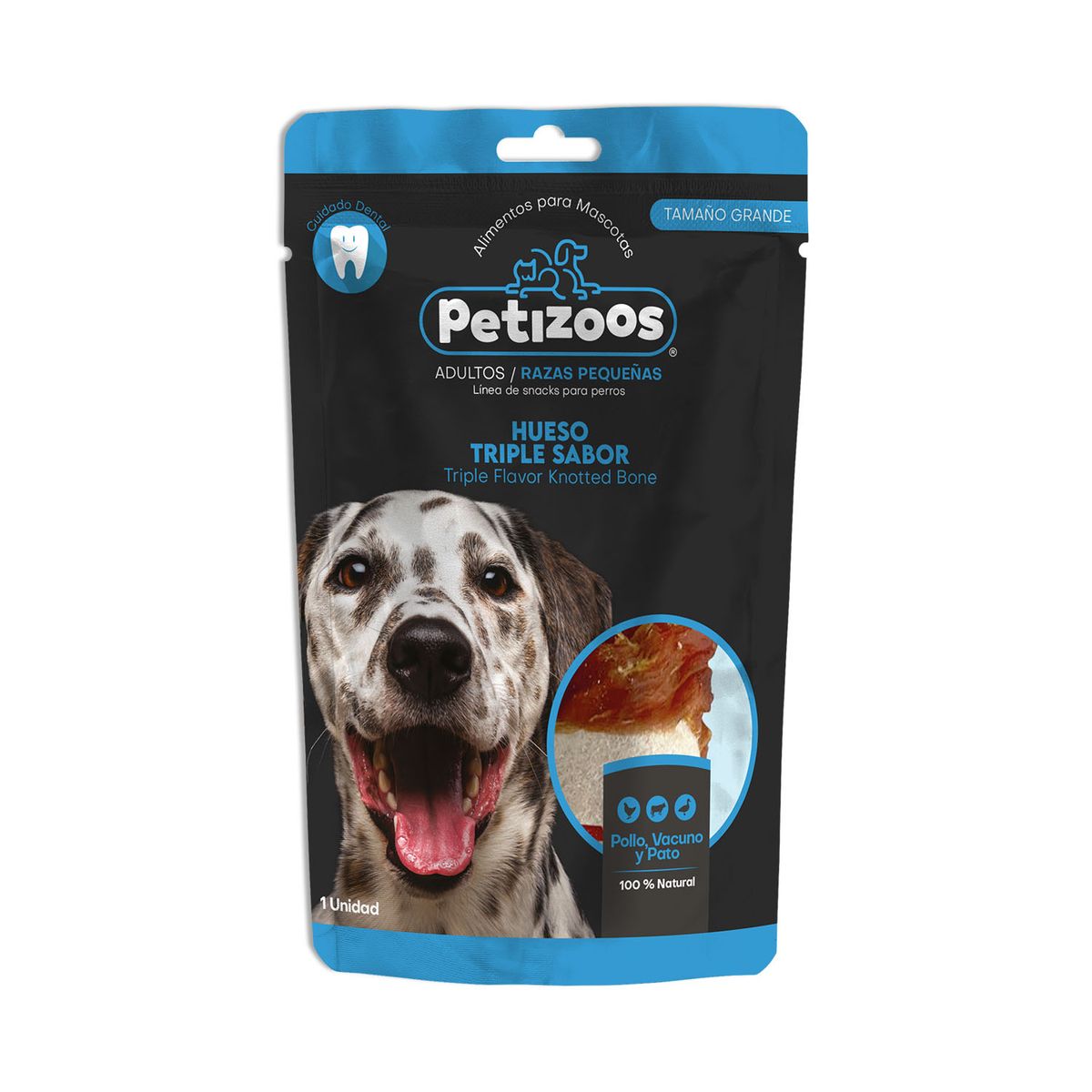 PETIZOOS - Huesos triple sabor para perros tamaño grande 150 gr