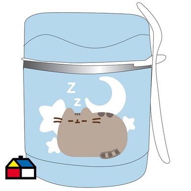 Contenedor aluminio 500 ml pusheen