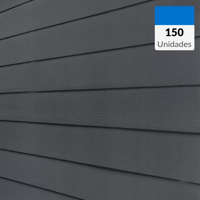 VOLCAN - Pallet 150 Siding de 6x19x366 proyecto 70 m2 color pizarra Volcanboard
