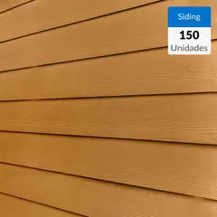VOLCAN - Pallet 150 Siding de 6x19x366 proyecto 70 m2 color castaño Volcanboard