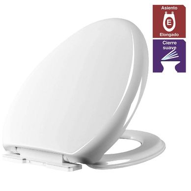 Asiento Elongado plstico one piece