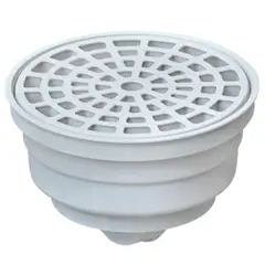 FLEXIMATIC - Desague/Pileta blanca para Aguas lluvias c/salida 110 mm PVC