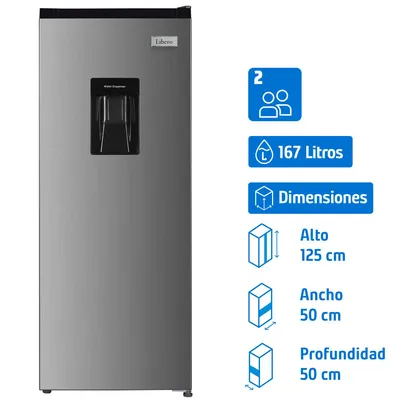 Libero Refrigerador Single Door Frío Directo 167 Litros