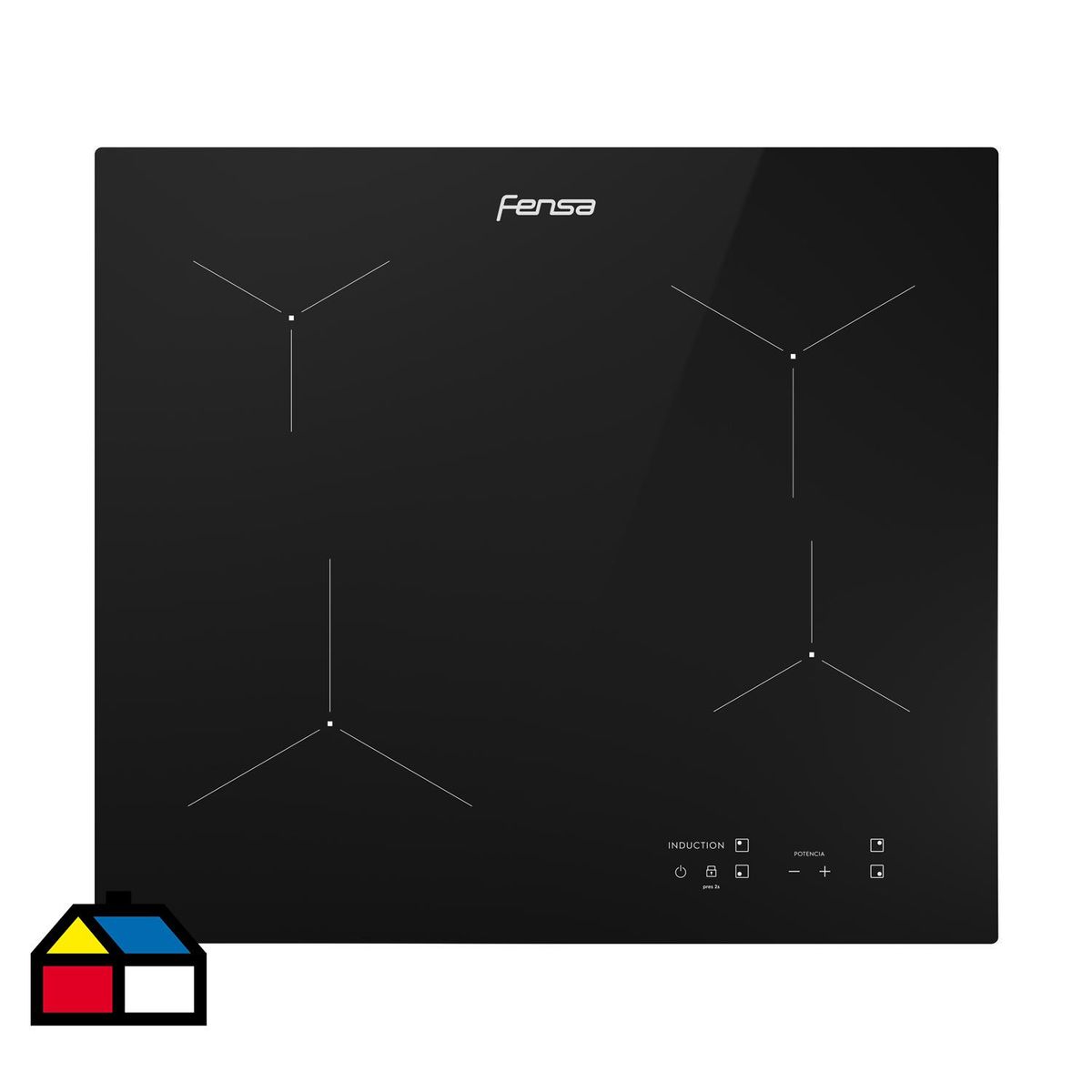 FENSA - Encimera Inducción 4 Platos Negro IE6LP