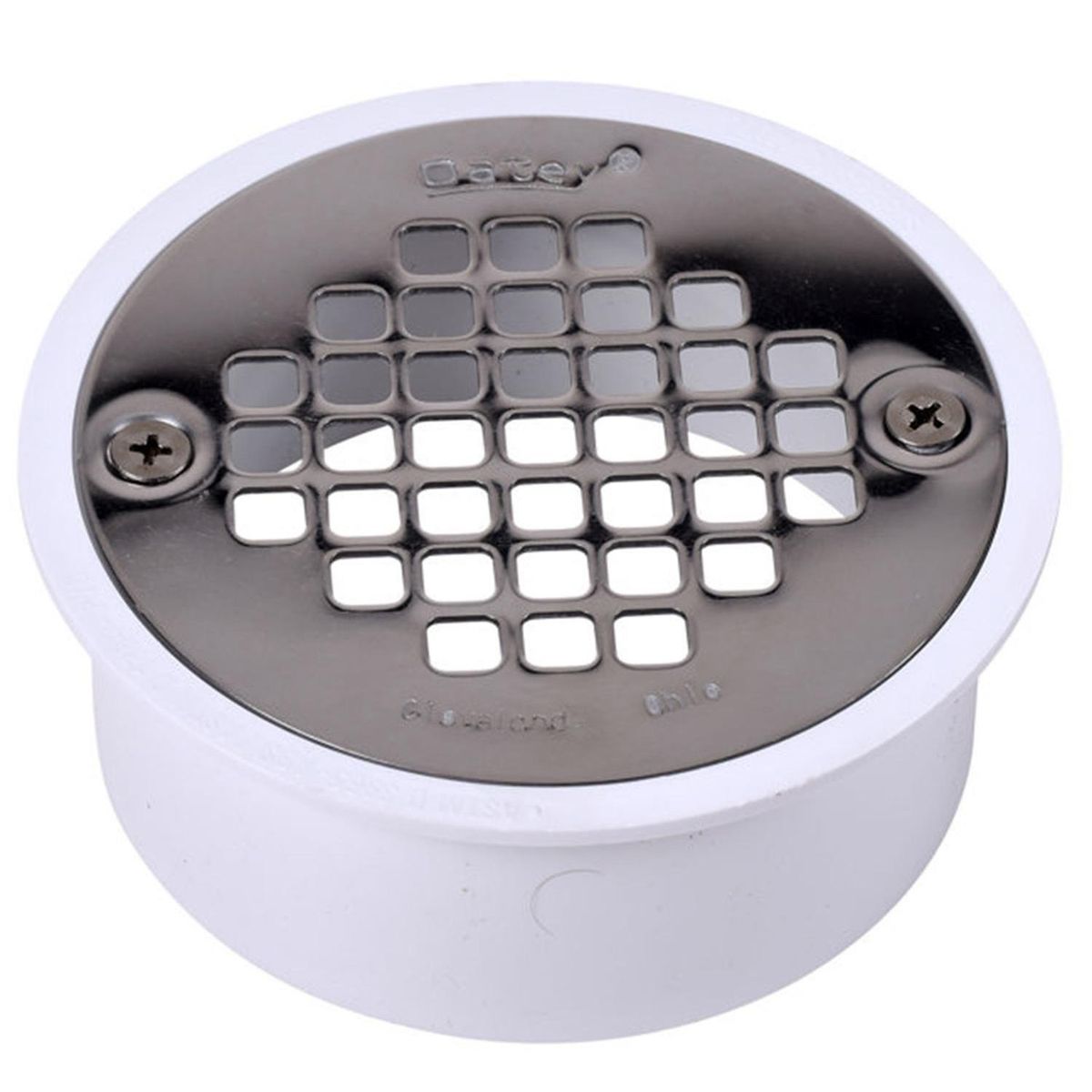 OATEY - Rejilla de acero inox y base de pvc diametro 11,5 cm para tubo de 110 mm