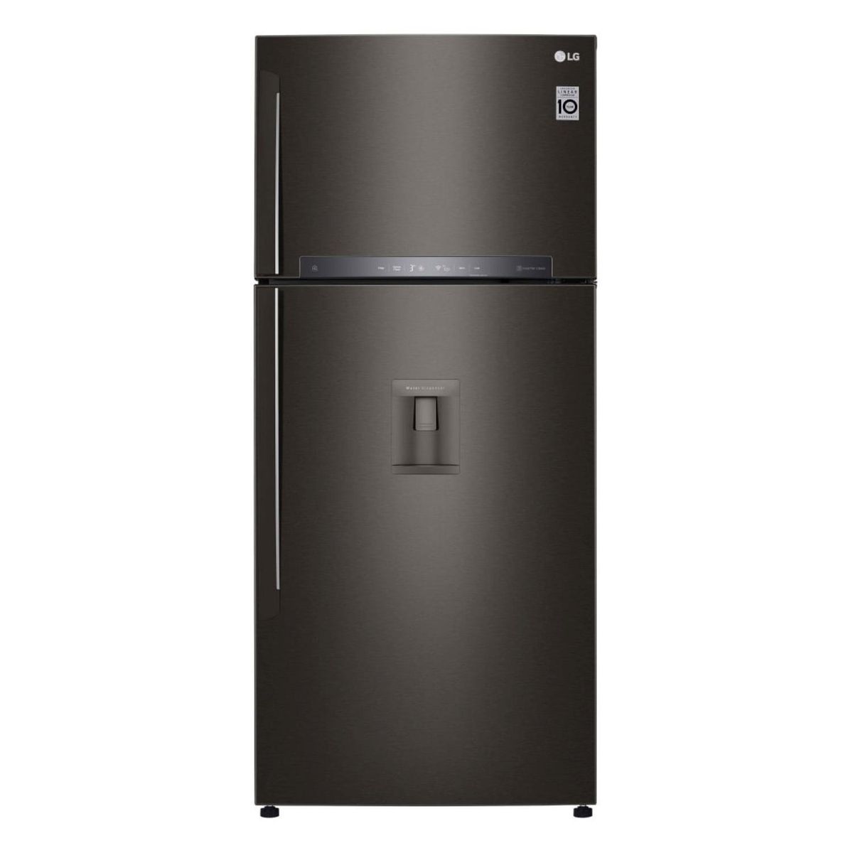 LG - Refrigerador Top Freezer No Frost 509 Litros Black Steel GT51SGD