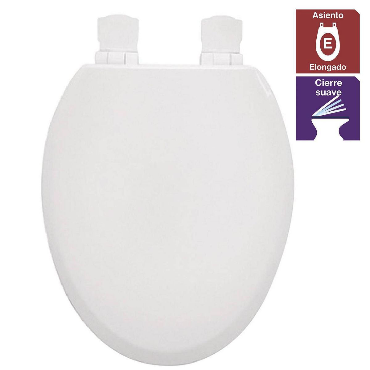 BRIGGS - Asiento madera soft close alta densidad elongado