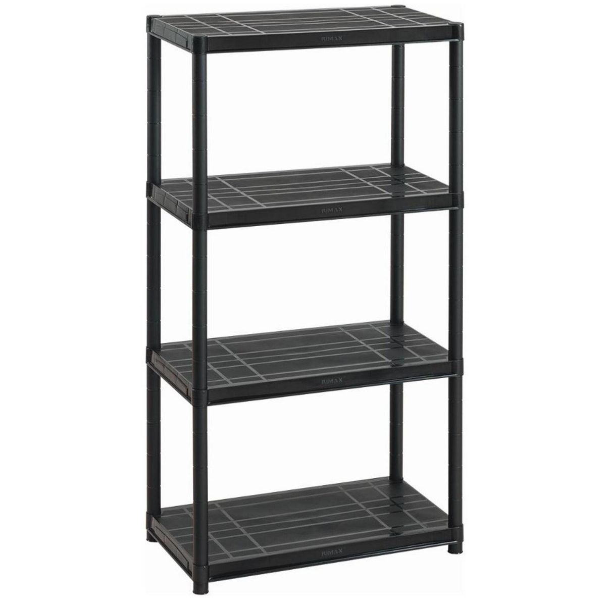 RIMAX - Estante Plástico 4 Nivel(es) 38x129x71 cm Negro