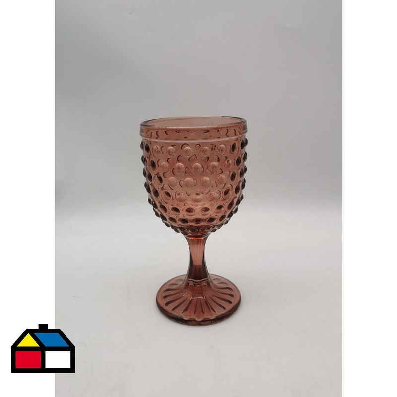 PK HOME - Copa de vidrio 320 ml lunares relieve