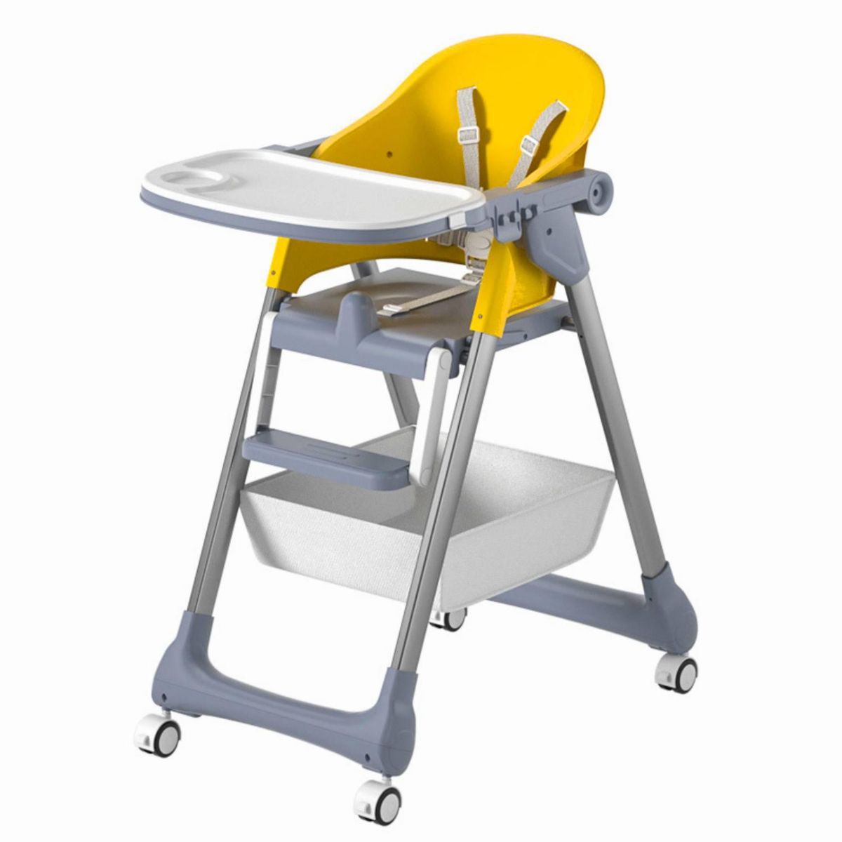 KIDSCOOL - Silla infantil de comer Modena amarillo