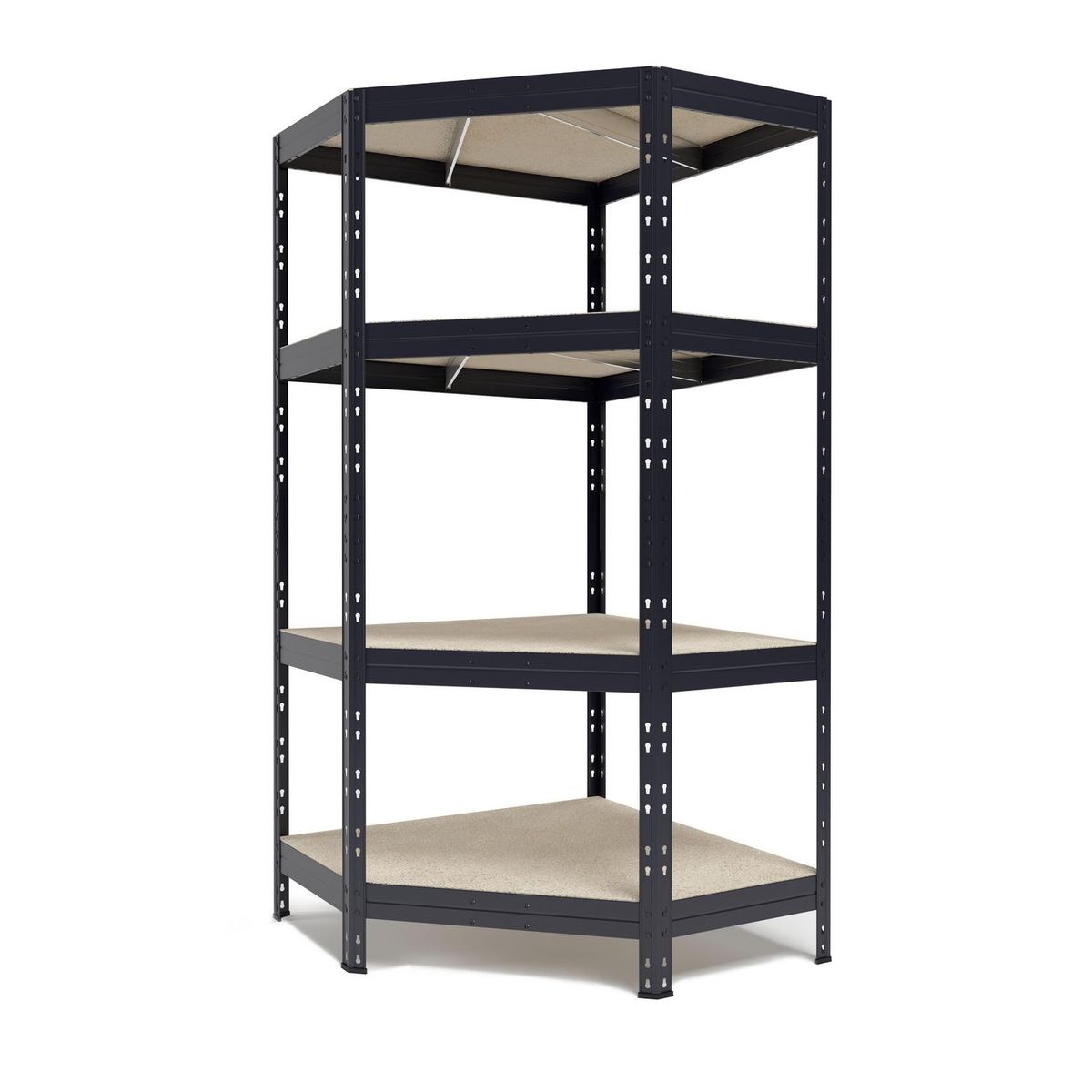 AR SHELVING - Estante Rivet Acero 4 Nivel(es) 90x180x90 cm Gris Antracita