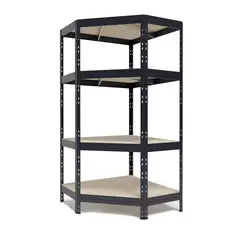 AR SHELVING - Estante Rivet Acero 4 Nivel(es) 90x180x90 cm Gris Antracita