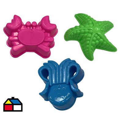 Set 3 pzs moldes magic kingdom