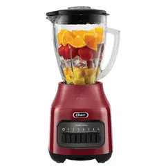 OSTER - Licuadora Roja con Teclas