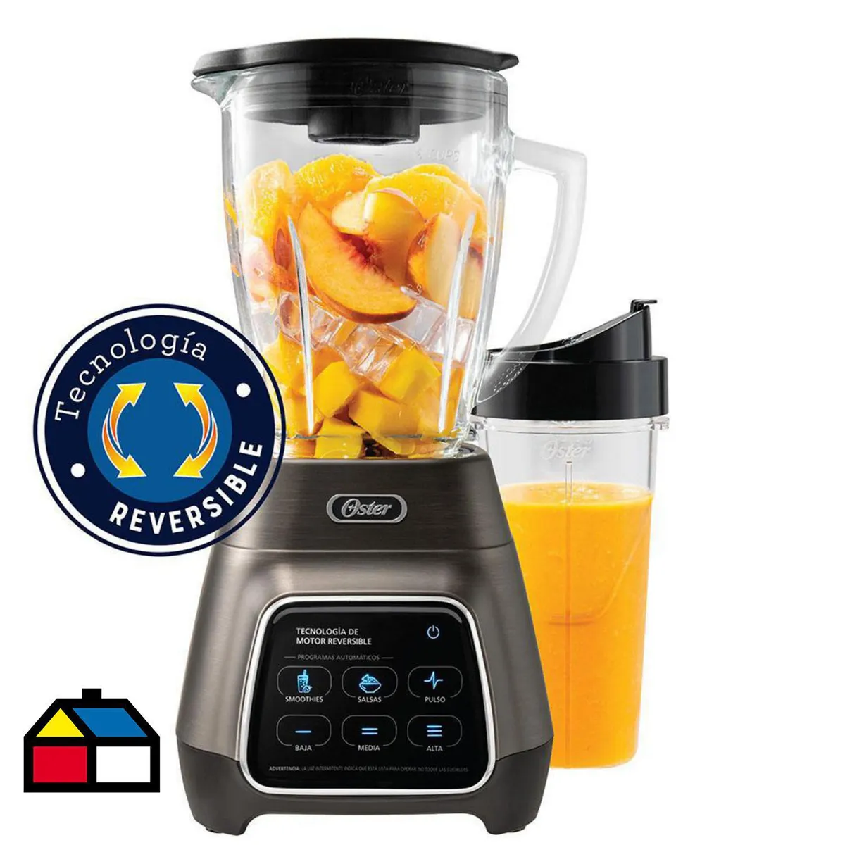 OSTER - Licuadora Reversible Touch 1.5 Litros Gris BLSTPYG1312XBG-052