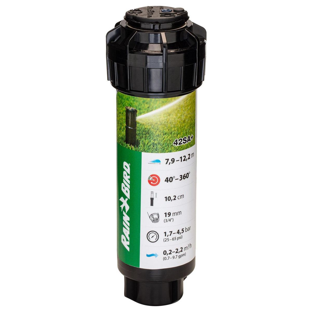 RAIN BIRD - Rotor ajustable 42SA radio 8,0 a 11,6 mt