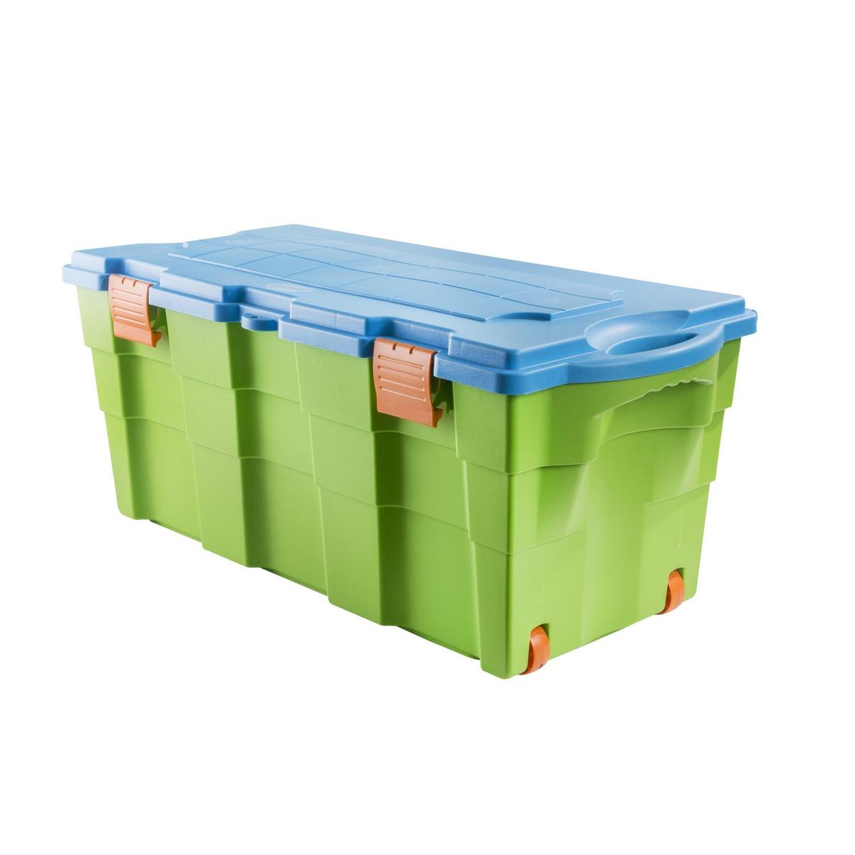 WENCO - Baúl Organizador 45x40x94 cm 100 l Verde y celeste