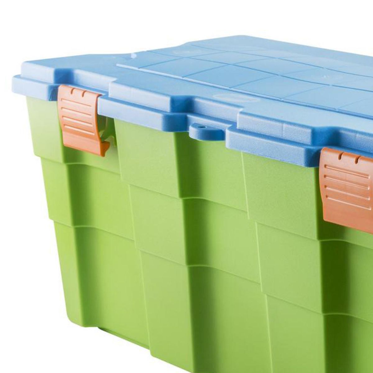 WENCO - Baúl Organizador 45x40x94 cm 100 l Verde y celeste