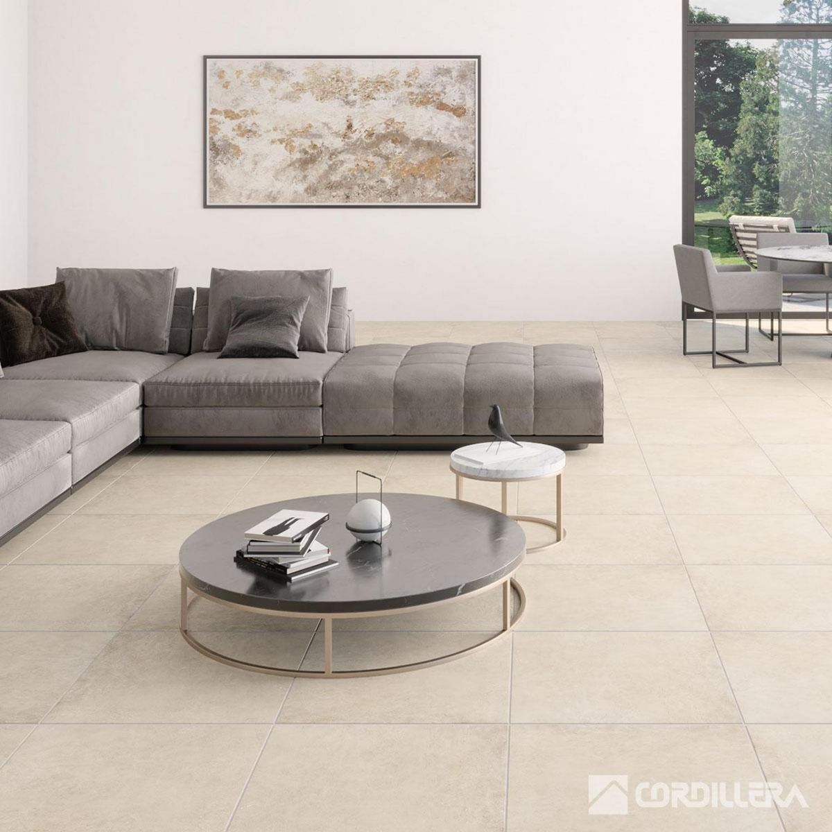 CORDILLERA - Porcelanato 59.3x59.3 cm Cemento Creta Beige 1.41 m2