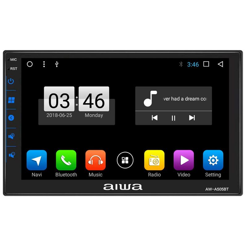 AIWA - Radio auto android 2g+32g doble din, control remoto