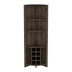 TUHOME - Bar Esquinero Essential 49x180.6x49 cm Coñac