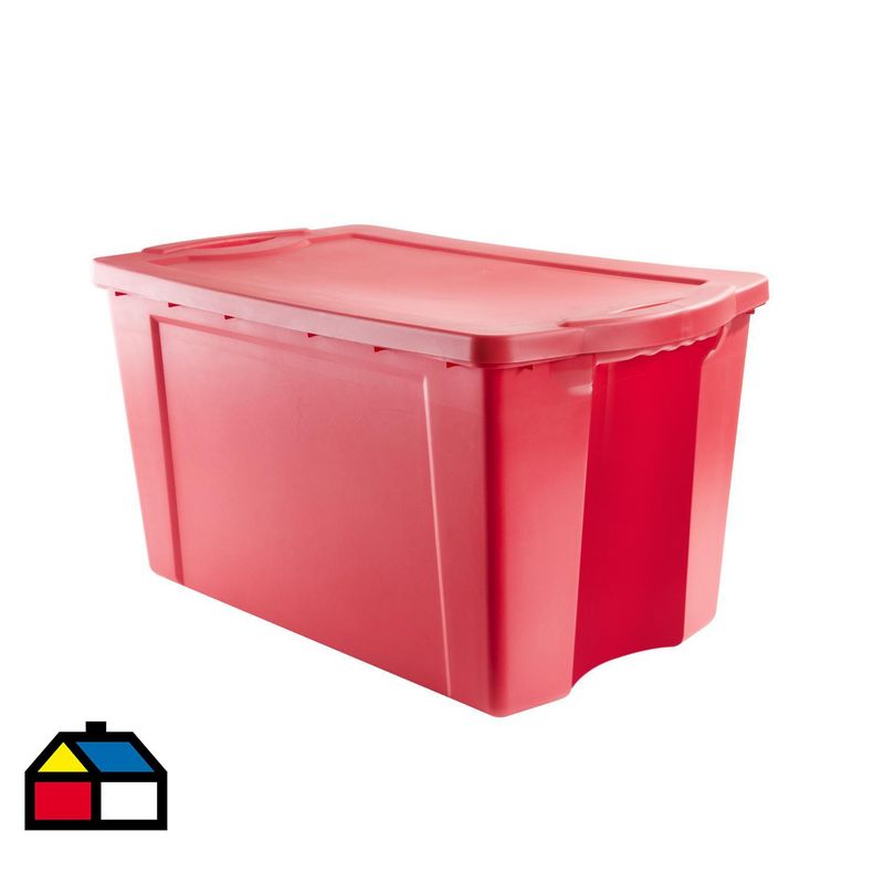 WENCO - Caja Organizadora 43.5x43.5x81.5 cm 120 l Rojo