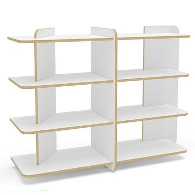 Estante Luna Light 4 Nivel(es) 38.5x89.5x123.5 cm Blanco