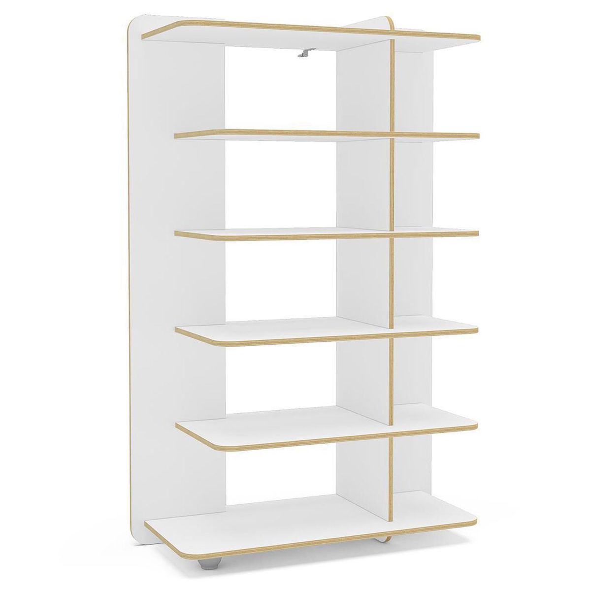 VEKKAHOME - Estante Lis Light MDP 6 Nivel(es) 43.5x150x97 cm Blanco