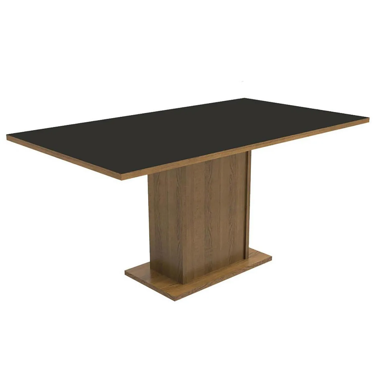VEKKAHOME - Juego de Comedor Suecia 6 Sillas Mesa Rectangular 90x79x160 cm Café