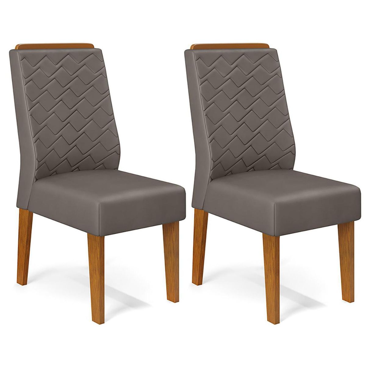 VEKKAHOME - Silla Lidia Café 89x37x44 cm