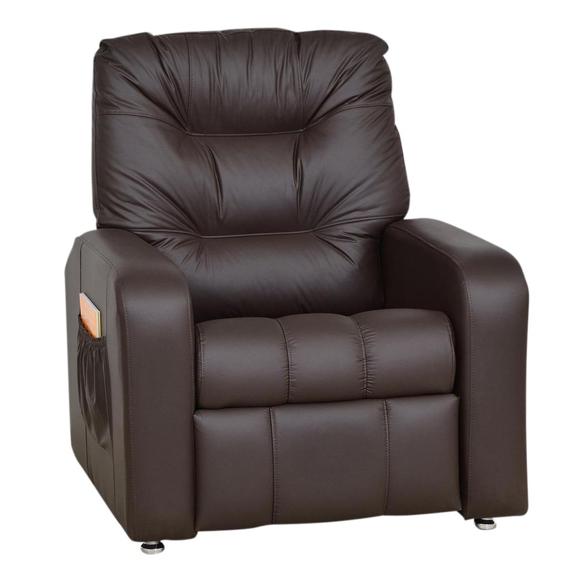 VEKKAHOME - Bergere 1 cuerpo Azera 90x105x85 cm Café