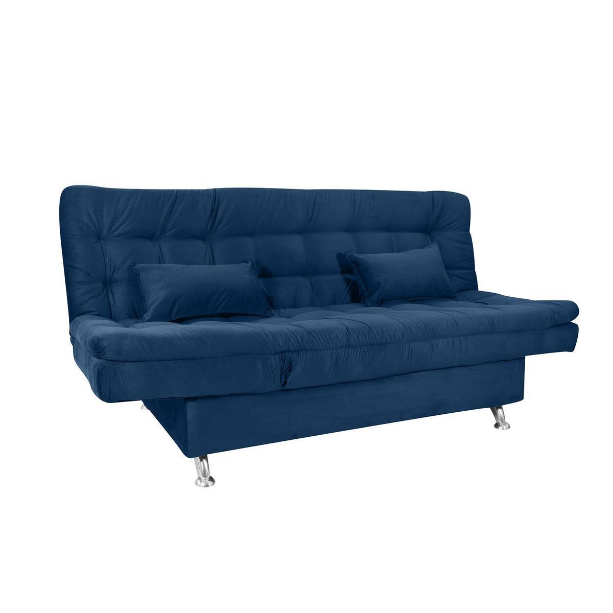 VEKKAHOME - Sofá 3 cuerpos Maria 90x90x186 cm Azul