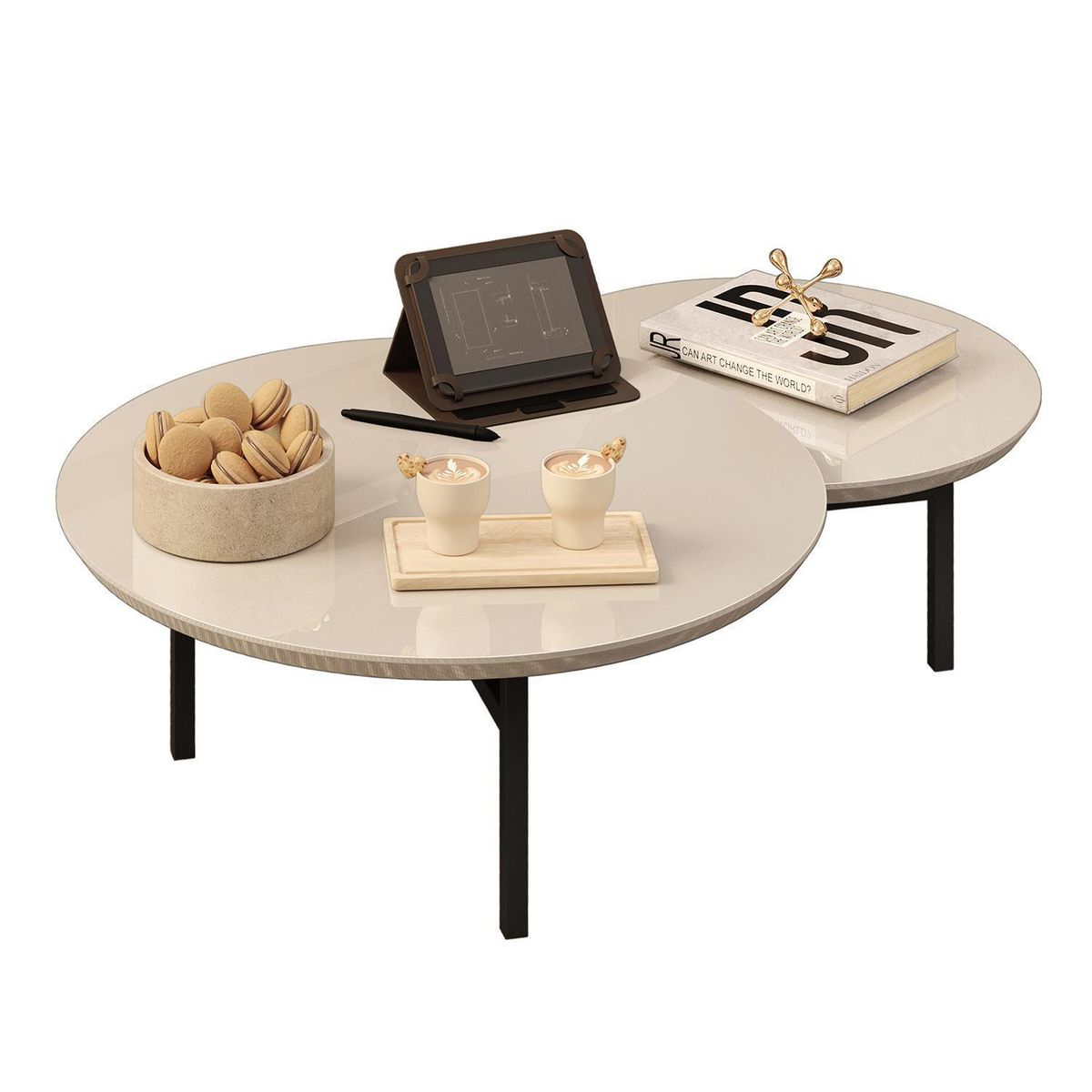 VEKKAHOME - Mesa de centro Charlote