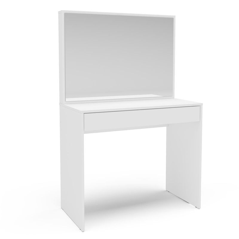 VEKKAHOME - Tocador 1 Cajón(es) Virginia 90x138.9x44.5 cm Branco UV