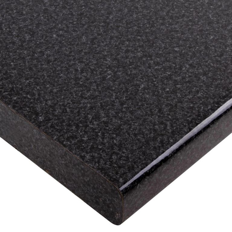 Cubierta Postformada 62x240 cm de Melamina Granito Negro