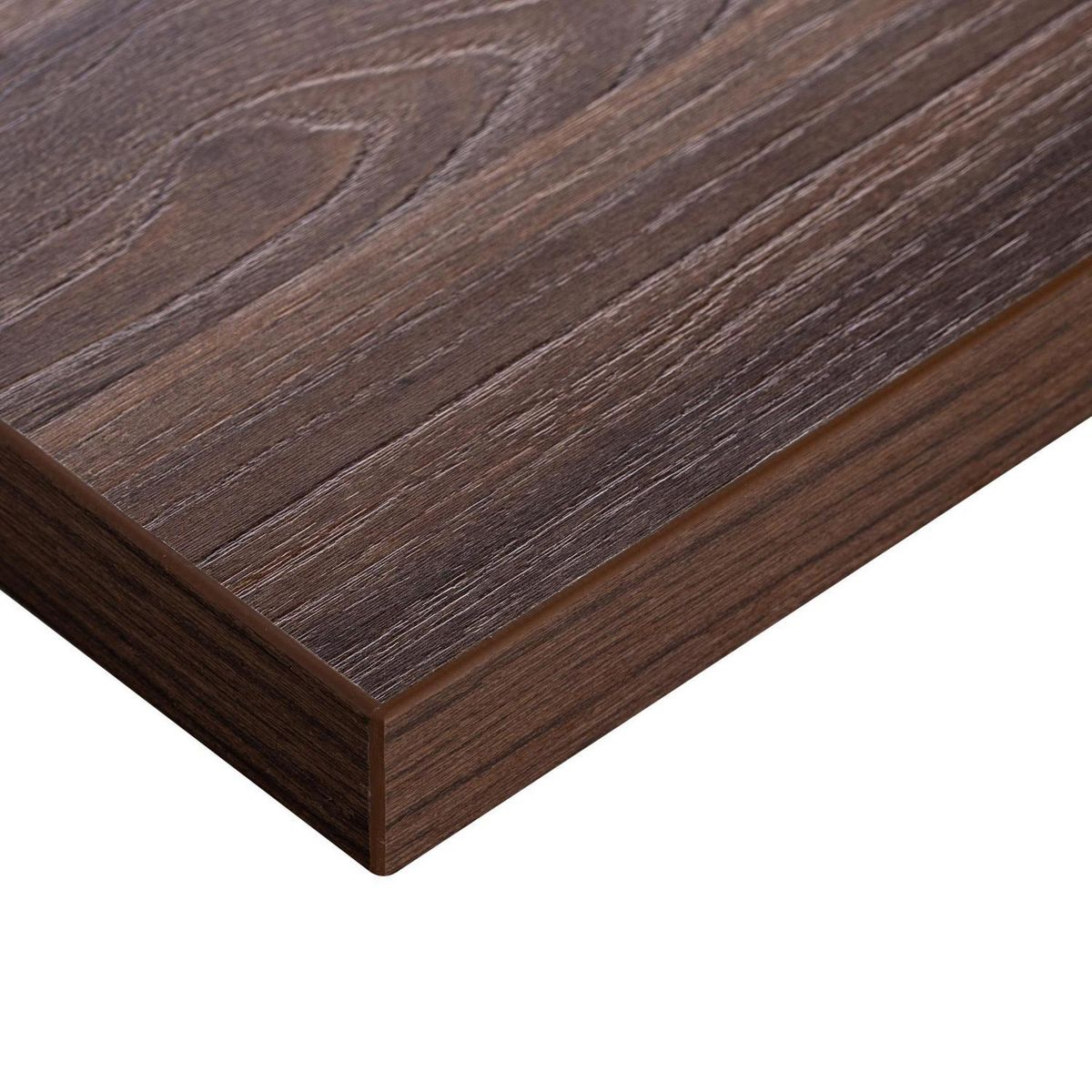 FILHER - Cubierta Recta Compacta 62x240 cm de Melamina Natural Elm Tabaco