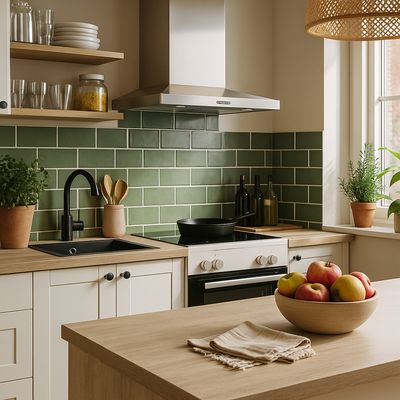 Imagen 2 del producto Cubierta Recta Compacta 62x120 cm de Melamina Savannah Oak Weat