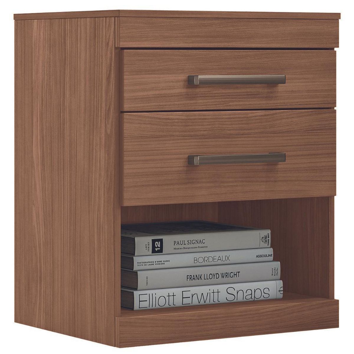 ONESSTA - Velador 2 Cajón(es) Jatoba 44.8x55.5x37.8 cm Café