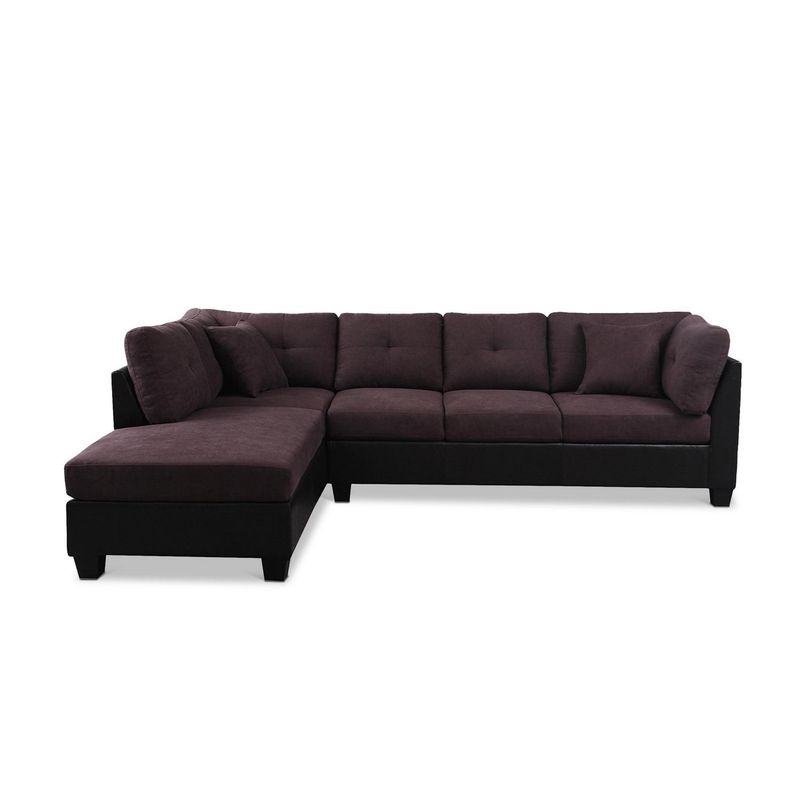 CIC - Sofá Seccional 5 cuerpos Cacao 279x87x85 cm Café