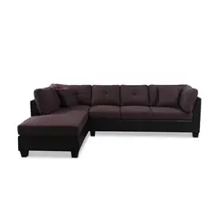 CIC - Sofá Seccional 5 cuerpos Cacao 279x87x85 cm Café