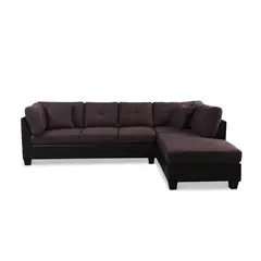 CIC - Sofá Seccional 5 cuerpos Cacao 279x87x85 cm Café