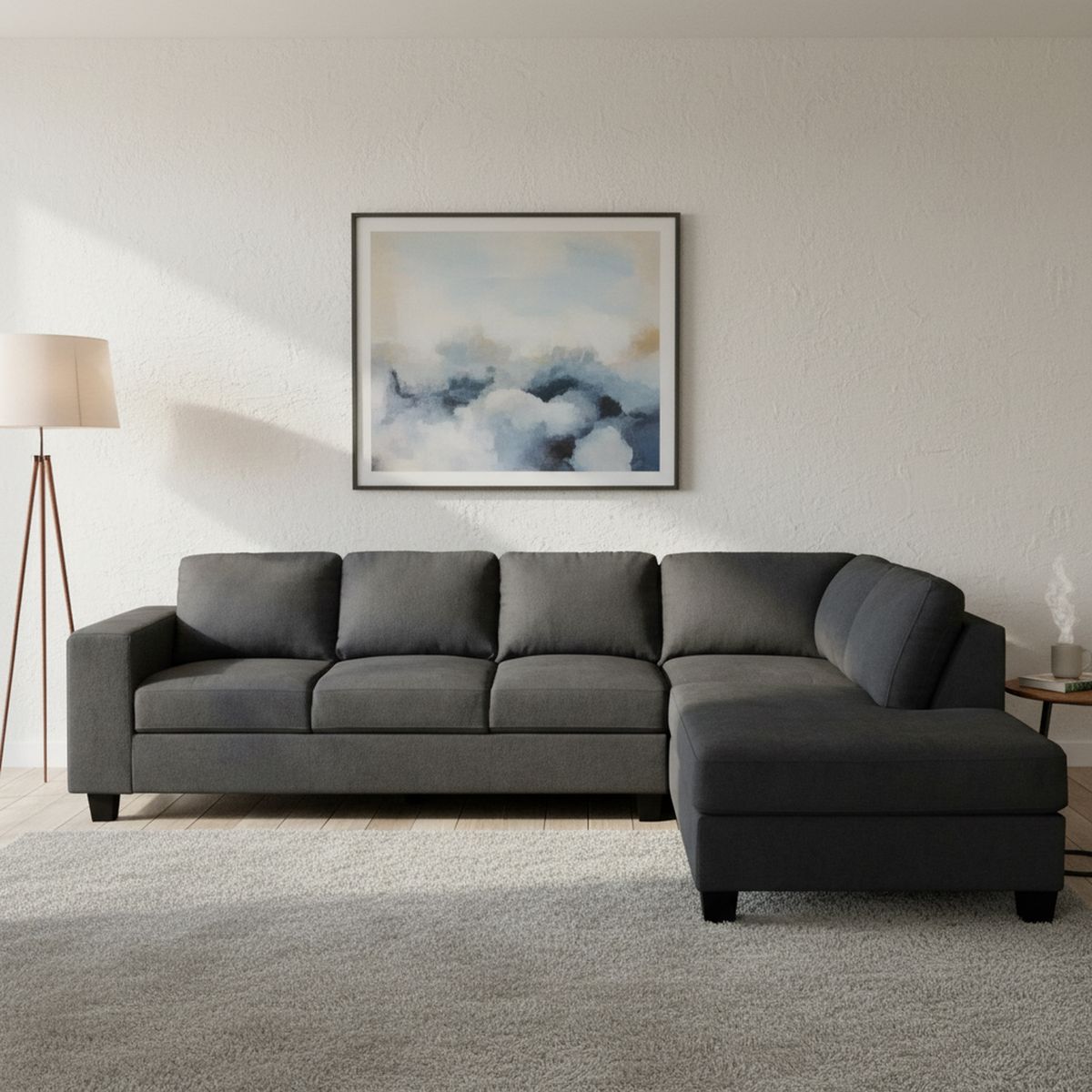 CIC - Sofá Seccional 5 cuerpos Tamesis 313x86x212 cm Gris