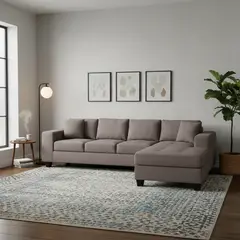 CIC - Sofá Seccional 5 cuerpos Tamesis 313x86x212 cm Gris