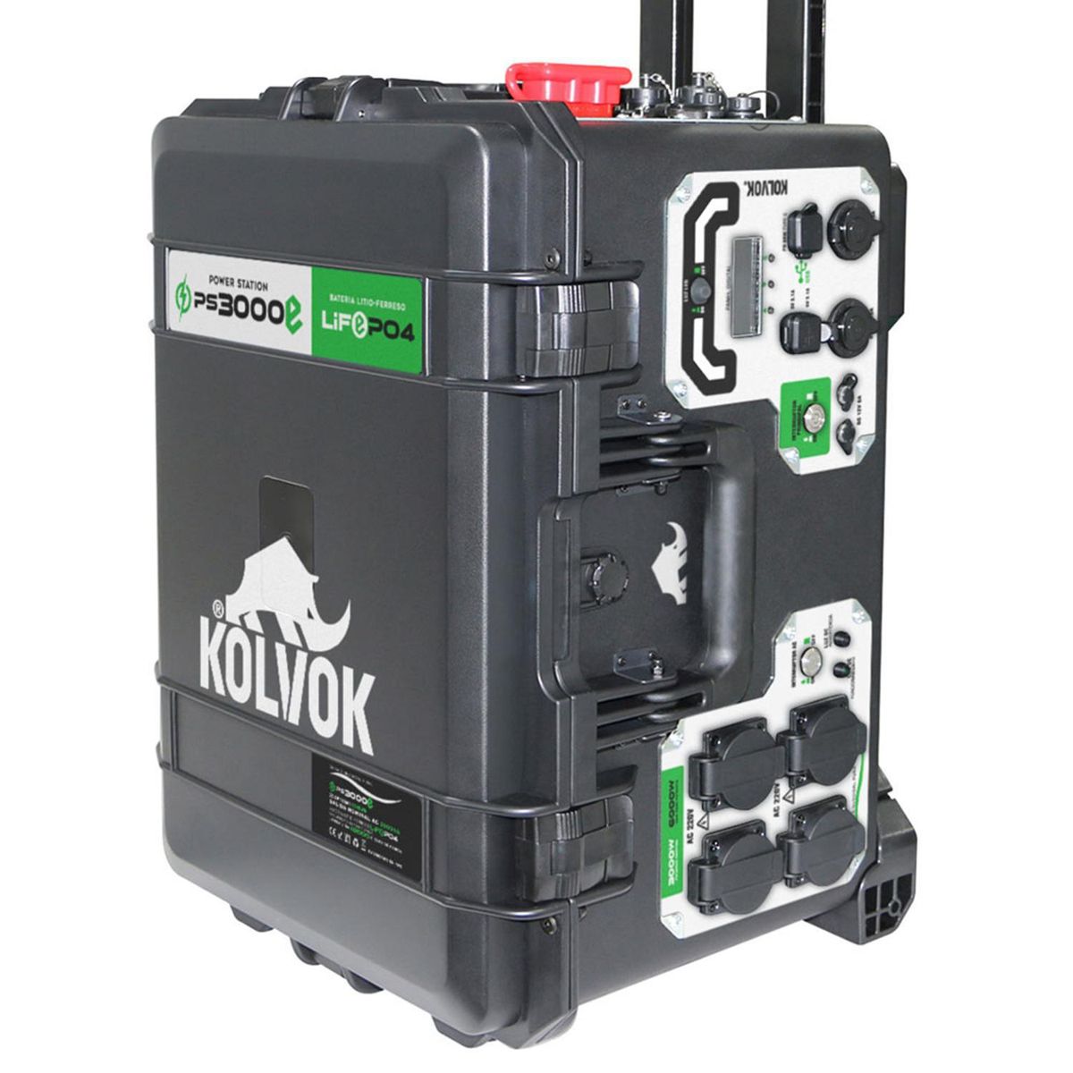 KOLVOK - Generador eléctrico solar portátil 3.000W