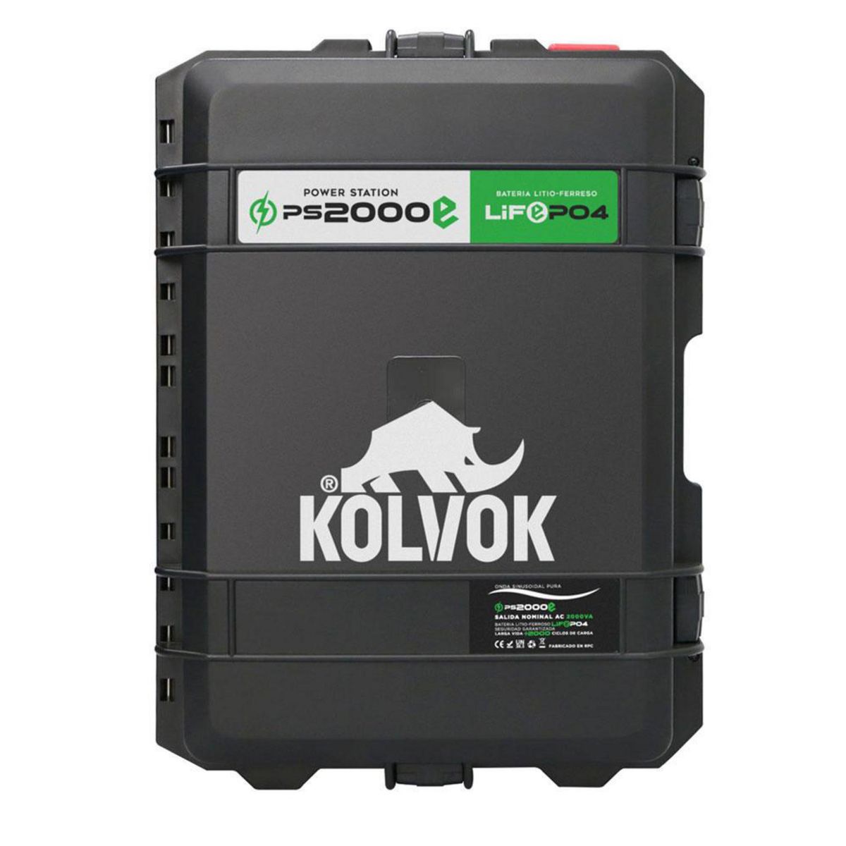 KOLVOK - Generador eléctrico solar portátil 2.000W