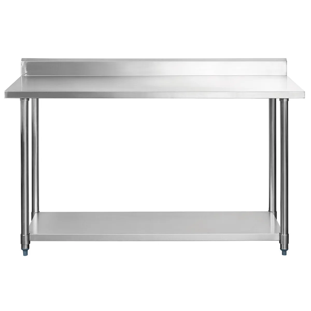 VENTUS - Meson de trabajo Central con repisa inferior Eco 60x120 cm de Acero Inoxidable Inox