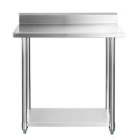 Meson de trabajo Mural con repisa inferior Eco 60x90 cm de Acero Inoxidable Inox