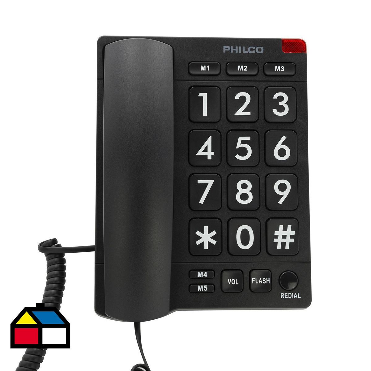 PHILCO - Teléfono de sobremesa con números grandes